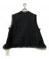 CYAN TOKYO (シアン トーキョー) バックオーバーツイードベスト ブラック サイズ:FREE：10000円