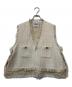 CYAN TOKYO（シアン トーキョー）の古着「バックオーバーツイードベスト」｜ホワイト