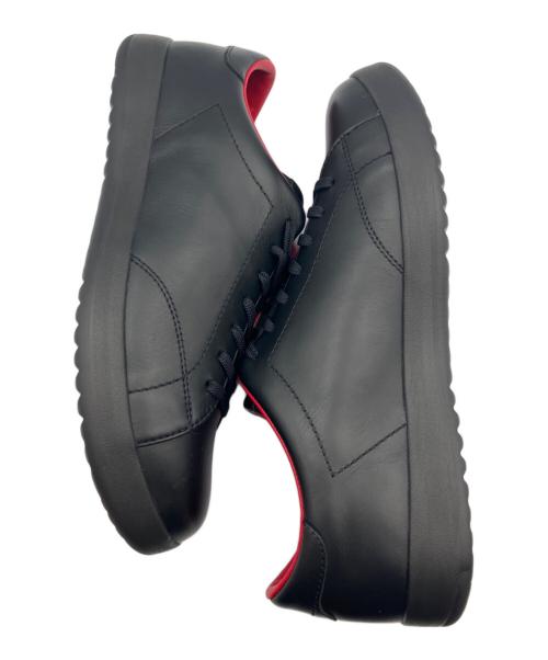 REGAL（リーガル）REGAL (リーガル) JAL (ジャル) レザースニーカー ブラック×レッド サイズ:25cmの古着・服飾アイテム