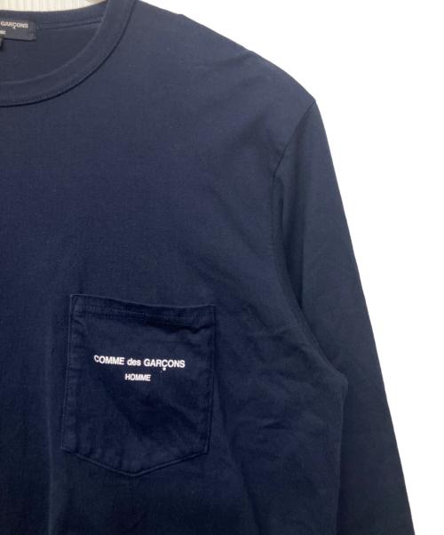 COMME des GARCONS（コムデギャルソン）COMME des GARCONS (コムデギャルソン) ロングスリーブTシャツ ネイビー サイズ:Lの古着・服飾アイテム