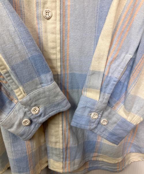 big mac（ビッグマック）BIG MAC (ビッグマック) 長袖シャツ ブルー×アイボリー サイズ:Lの古着・服飾アイテム