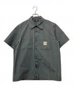stussyステューシー）の古着「半袖シャツ」｜グリーン