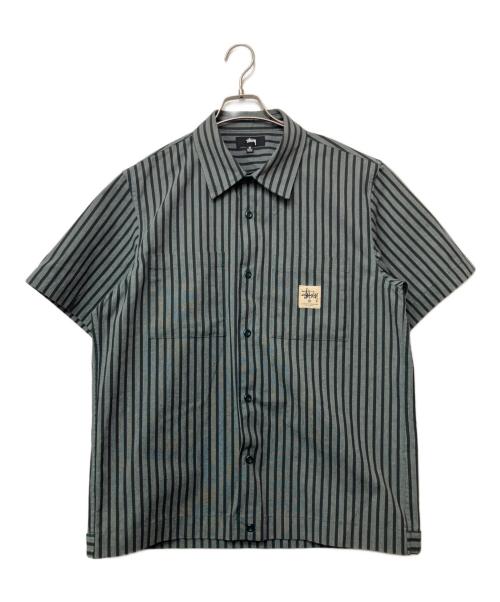 stussy（ステューシー）stussy (ステューシー) 半袖シャツ グリーン サイズ:Mの古着・服飾アイテム