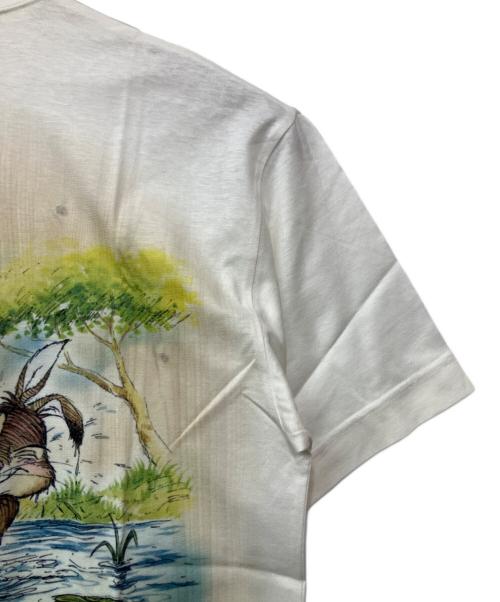 DISNEY（ディズニー）Disney (ディズニー) キャラクターTシャツ ホワイト サイズ:L 未使用品の古着・服飾アイテム