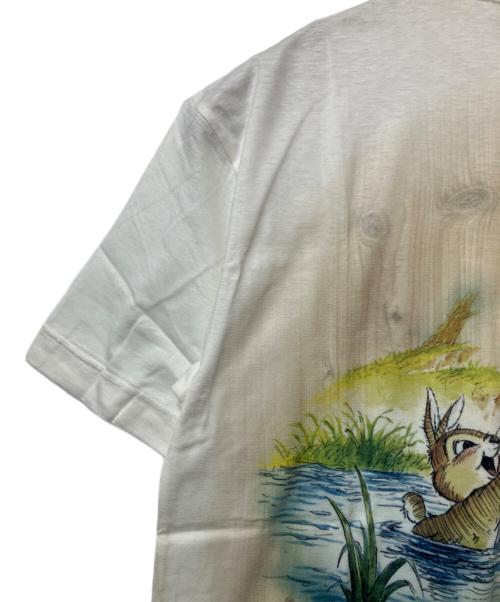 DISNEY（ディズニー）Disney (ディズニー) キャラクターTシャツ ホワイト サイズ:L 未使用品の古着・服飾アイテム