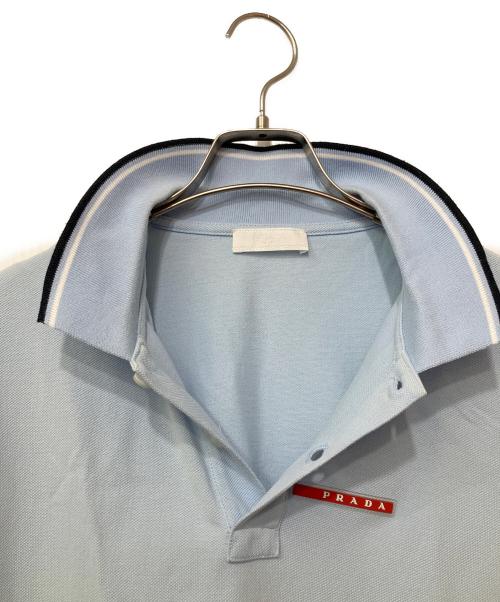 PRADA（プラダ）PRADA (プラダ) ポロシャツ スカイブルー サイズ:Lの古着・服飾アイテム