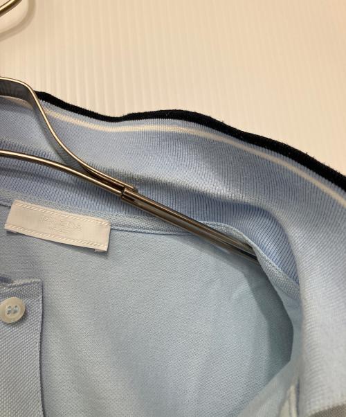 PRADA（プラダ）PRADA (プラダ) ポロシャツ スカイブルー サイズ:Lの古着・服飾アイテム