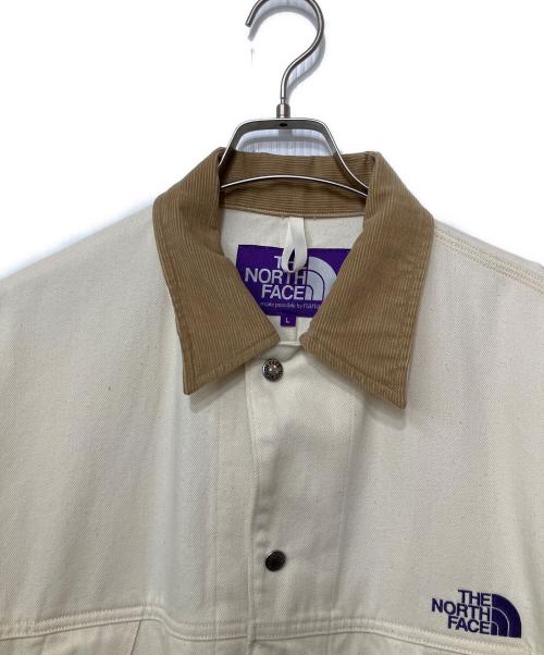 THE NORTHFACE PURPLELABEL（ザ・ノースフェイス パープルレーベル）THE NORTHFACE PURPLELABEL (ザ・ノースフェイス パープルレーベル) Denim Field Jacket アイボリー×ベージュ サイズ:Lの古着・服飾アイテム