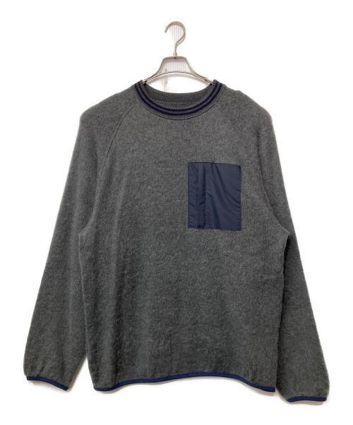 THE NORTHFACE PURPLELABEL（ザ・ノースフェイス パープルレーベル）THE NORTHFACE PURPLELABEL (ザ・ノースフェイス パープルレーベル) 厚手ニット グレー サイズ:XLの古着・服飾アイテム