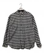 nanamicaナナミカ）の古着「長袖シャツ」｜ネイビー×ホワイト