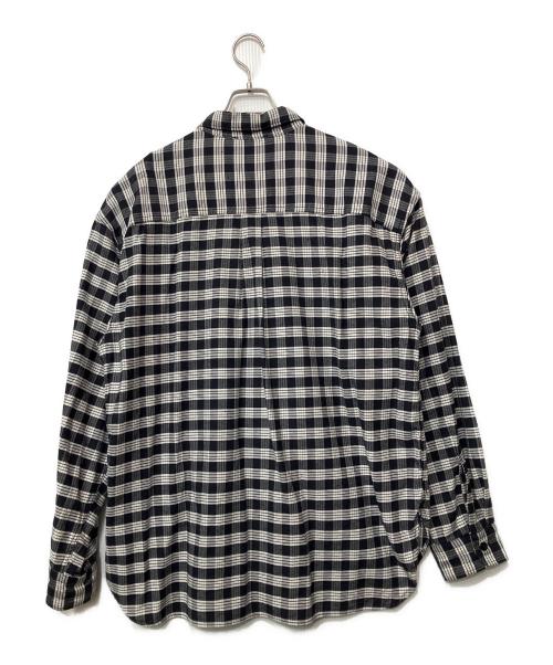 nanamica（ナナミカ）nanamica (ナナミカ) 長袖シャツ ネイビー×ホワイト サイズ:Lの古着・服飾アイテム