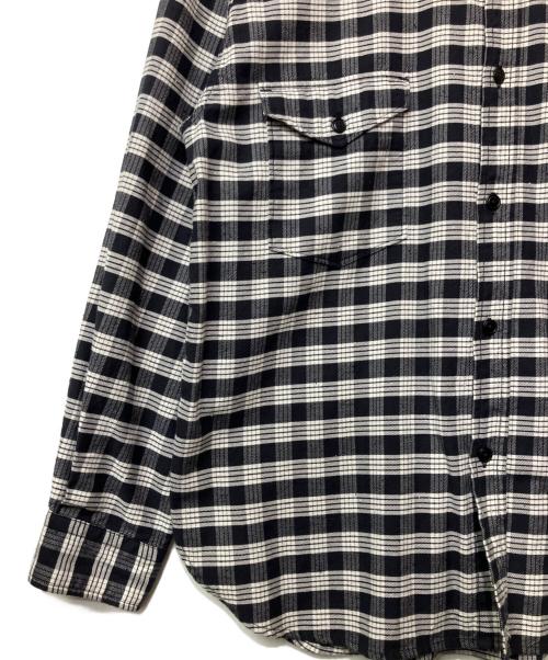 nanamica（ナナミカ）nanamica (ナナミカ) 長袖シャツ ネイビー×ホワイト サイズ:Lの古着・服飾アイテム