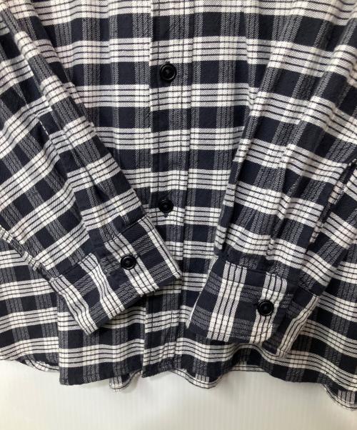 nanamica（ナナミカ）nanamica (ナナミカ) 長袖シャツ ネイビー×ホワイト サイズ:Lの古着・服飾アイテム