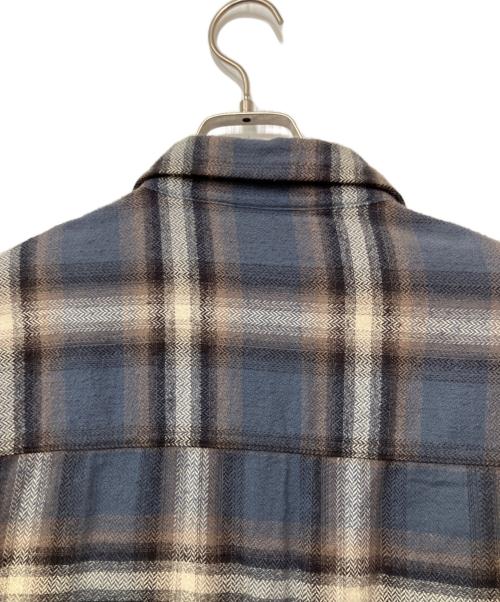 COOTIE PRODUCTIONS（クーティープロダクツ）COOTIE PRODUCTIONS (クーティープロダクツ) シャツジャケット グレー×ベージュ サイズ:Lの古着・服飾アイテム