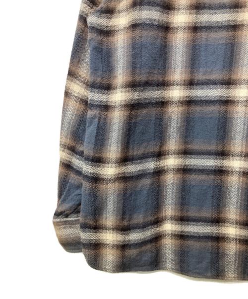 COOTIE PRODUCTIONS（クーティープロダクツ）COOTIE PRODUCTIONS (クーティープロダクツ) シャツジャケット グレー×ベージュ サイズ:Lの古着・服飾アイテム