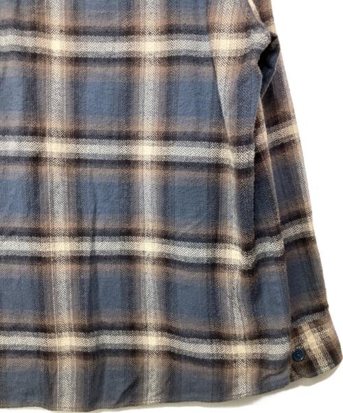 COOTIE PRODUCTIONS（クーティープロダクツ）COOTIE PRODUCTIONS (クーティープロダクツ) シャツジャケット グレー×ベージュ サイズ:Lの古着・服飾アイテム