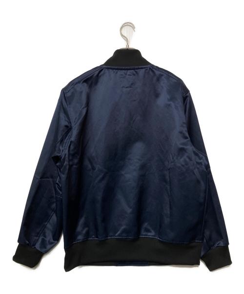 JACKMAN（ジャックマン）jackman (ジャックマン) サテンアワードジャケット ネイビー サイズ:M 未使用品の古着・服飾アイテム