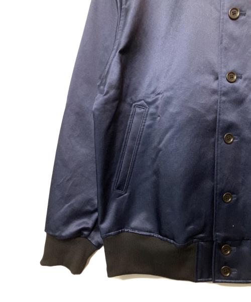 JACKMAN（ジャックマン）jackman (ジャックマン) サテンアワードジャケット ネイビー サイズ:M 未使用品の古着・服飾アイテム