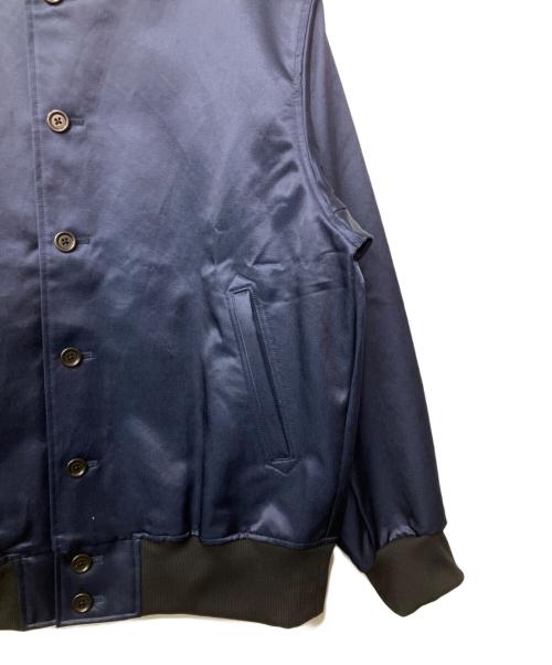 JACKMAN（ジャックマン）jackman (ジャックマン) サテンアワードジャケット ネイビー サイズ:M 未使用品の古着・服飾アイテム