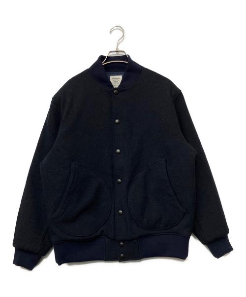 JACKMAN（ジャックマン）jackman (ジャックマン) メルトンアワードジャケット ブラック サイズ:M 未使用品の古着・服飾アイテム