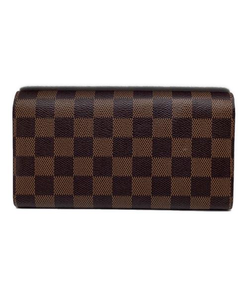 LOUIS VUITTON（ルイ ヴィトン）LOUIS VUITTON (ルイ ヴィトン) ダミエ　ポシェット・ポルトモネ クレディ　長財布 ブラウンの古着・服飾アイテム