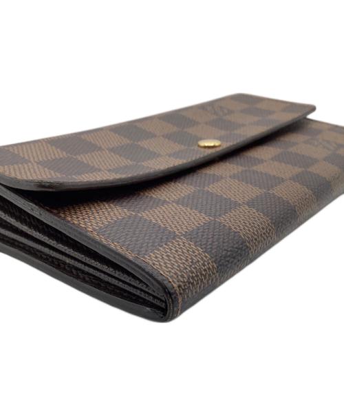 LOUIS VUITTON（ルイ ヴィトン）LOUIS VUITTON (ルイ ヴィトン) ダミエ　ポシェット・ポルトモネ クレディ　長財布 ブラウンの古着・服飾アイテム