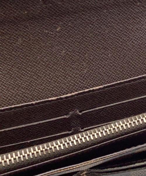 LOUIS VUITTON（ルイ ヴィトン）LOUIS VUITTON (ルイ ヴィトン) ダミエ　ポシェット・ポルトモネ クレディ　長財布 ブラウンの古着・服飾アイテム