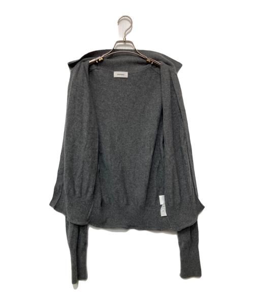 MIESROHE（ミースロエ）MIESROHE (ミースロエ) 薄手カーディガン グレー サイズ:FREEの古着・服飾アイテム