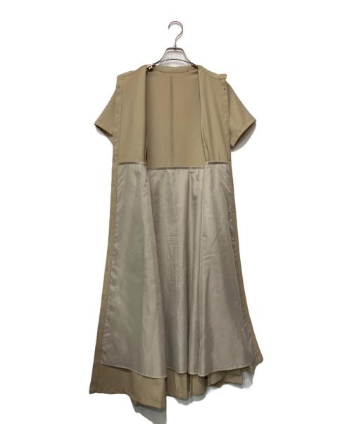 UNITED TOKYO（ユナイテッドトーキョー）UNITED TOKYO (ユナイテッドトーキョー) 半袖ワンピース ベージュ サイズ:FREEの古着・服飾アイテム