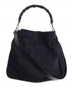 GUCCIグッチ）の古着「バンブー　2WAYバッグ」｜ブラック