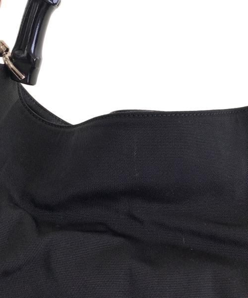 GUCCI（グッチ）GUCCI (グッチ) バンブー　2WAYバッグ ブラックの古着・服飾アイテム