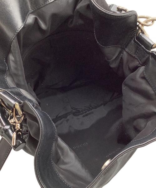 GUCCI（グッチ）GUCCI (グッチ) バンブー　2WAYバッグ ブラックの古着・服飾アイテム