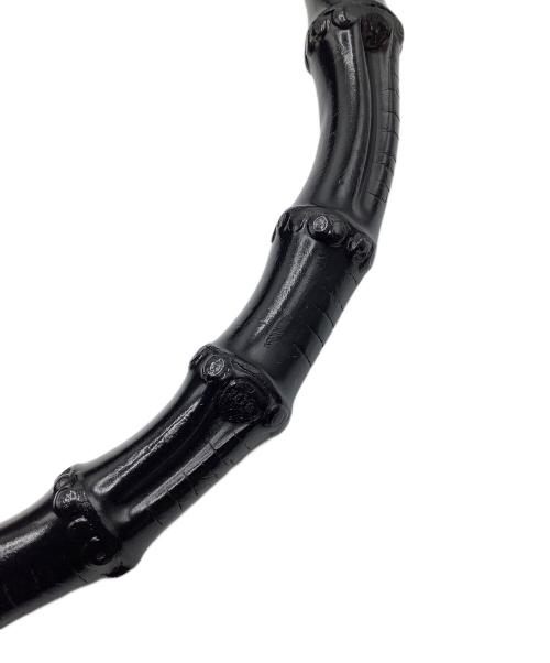 GUCCI（グッチ）GUCCI (グッチ) バンブー　2WAYバッグ ブラックの古着・服飾アイテム