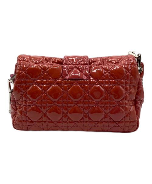 Christian Dior（クリスチャン ディオール）Christian Dior (クリスチャン ディオール) カナージュ　ハンドバッグ レッドの古着・服飾アイテム