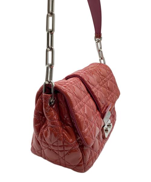 Christian Dior（クリスチャン ディオール）Christian Dior (クリスチャン ディオール) カナージュ　ハンドバッグ レッドの古着・服飾アイテム