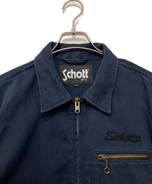 Schott（ショット）Schott (ショット) ワークジャケット ネイビー サイズ:Lの古着・服飾アイテム