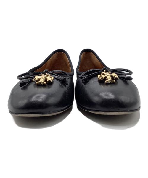 TORY BURCH（トリーバーチ）TORY BURCH (トリーバーチ) フラットパンプス ブラック サイズ:5　1/2の古着・服飾アイテム