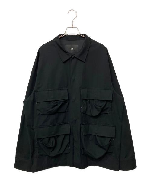 Y-3（ワイスリー）Y-3 (ワイスリー) シャツジャケット ブラック サイズ:Sの古着・服飾アイテム
