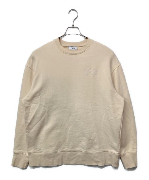 Y-3（ワイスリー）Y-3 (ワイスリー) クルーネックスウェット アイボリー サイズ:Sの古着・服飾アイテム