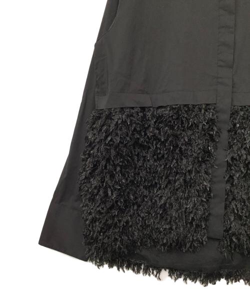 chignon（シニヨン）chignon (シニヨン) フェザーフリンジ切替シャツ ブラック サイズ:FREEの古着・服飾アイテム