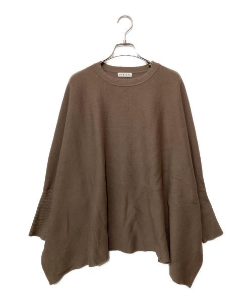 Cynical（シニカル）Cynical (シニカル) ポンチョ ドルマンニット ブラウン サイズ:02の古着・服飾アイテム