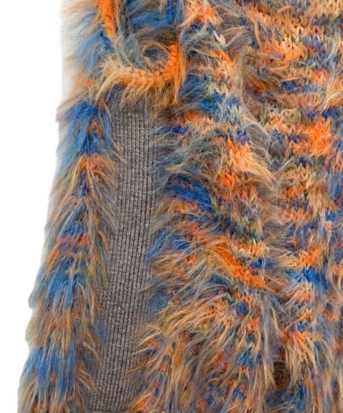 CYAN TOKYO（シアン トーキョー）CYAN TOKYO (シアン トーキョー) フェザーニットベスト マルチカラー サイズ:F 未使用品の古着・服飾アイテム