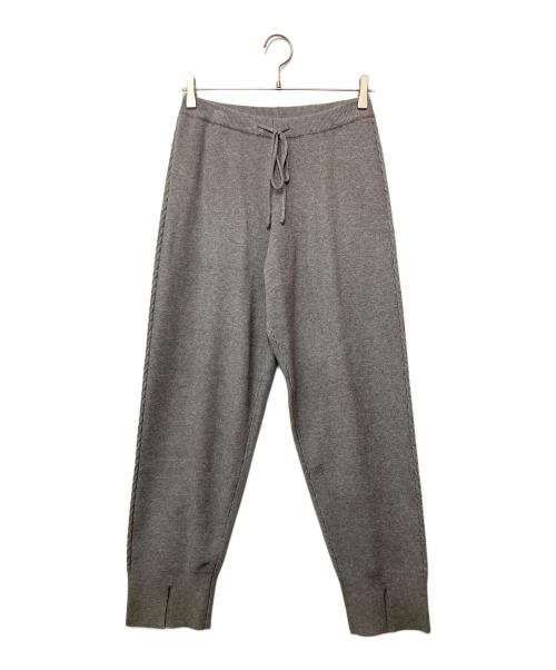 CYAN TOKYO（シアン トーキョー）CYAN TOKYO (シアン トーキョー) ニットパンツ グレー サイズ:F 未使用品の古着・服飾アイテム