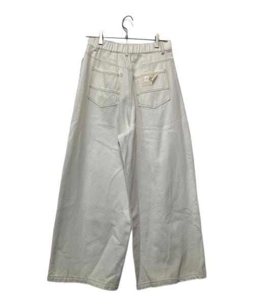 Cynical（シニカル）Cynical (シニカル) デニムカーブパンツ ホワイト サイズ:Mの古着・服飾アイテム