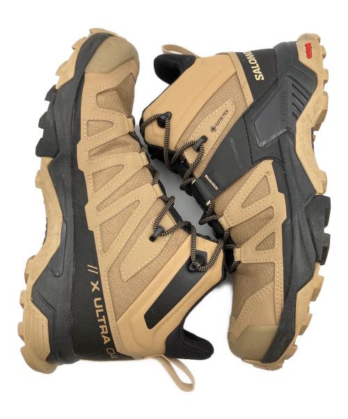 SALOMON（サロモン）SALOMON (サロモン) トレッキングシューズ ベージュ×ブラック サイズ:25.5の古着・服飾アイテム