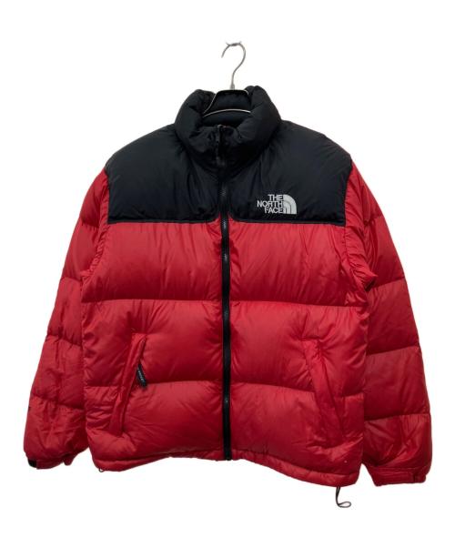 THE NORTH FACE（ザ ノース フェイス）THE NORTH FACE (ザ ノース フェイス) ダウンジャケット レッド×ブラック サイズ:Mの古着・服飾アイテム