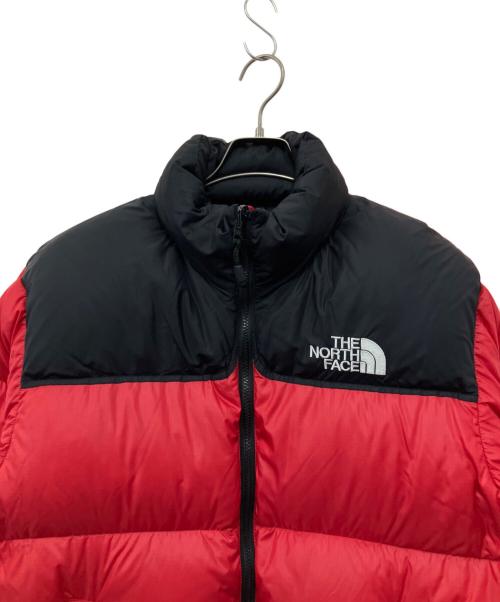THE NORTH FACE（ザ ノース フェイス）THE NORTH FACE (ザ ノース フェイス) ダウンジャケット レッド×ブラック サイズ:Mの古着・服飾アイテム