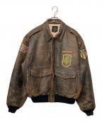 AVIREXアヴィレックス）の古着「フライトジャケット」｜ブラウン