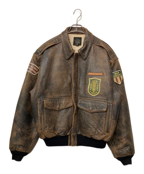 AVIREX（アヴィレックス）AVIREX (アヴィレックス) フライトジャケット ブラウン サイズ:Mの古着・服飾アイテム