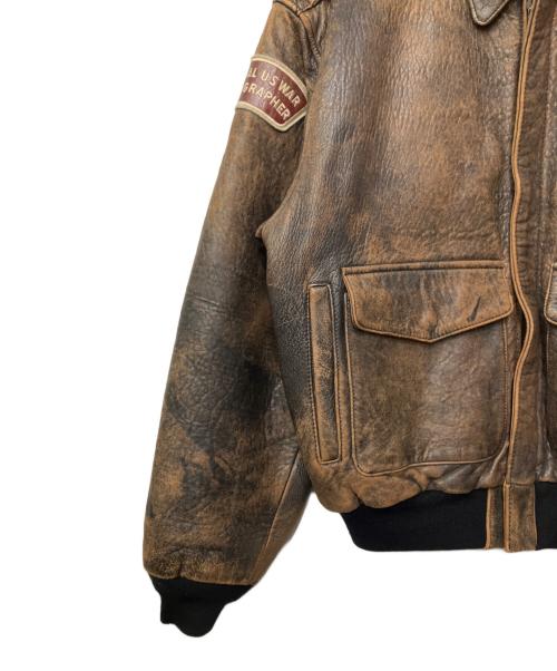 AVIREX（アヴィレックス）AVIREX (アヴィレックス) フライトジャケット ブラウン サイズ:Mの古着・服飾アイテム